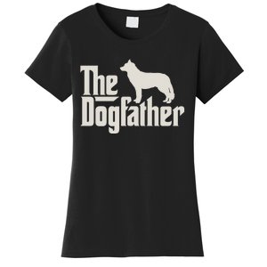 The Dogfather Siberian Husky Dog Dad Pullover Hoodie Women's T-Shirt