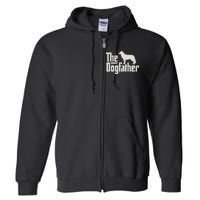 The Dogfather Siberian Husky Dog Dad Pullover Hoodie Full Zip Hoodie