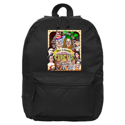 The Dumbest Show On Earth Circus Anti Democratic  16 in Basic Backpack