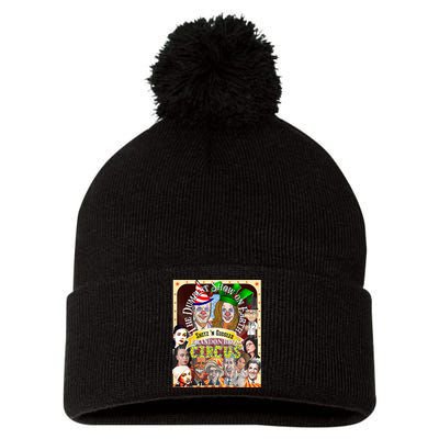 The Dumbest Show On Earth Circus Anti Democratic  Pom Pom 12in Knit Beanie