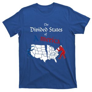 The Divided States Of America A Trump Merica Red Vs Blue Gift T-Shirt