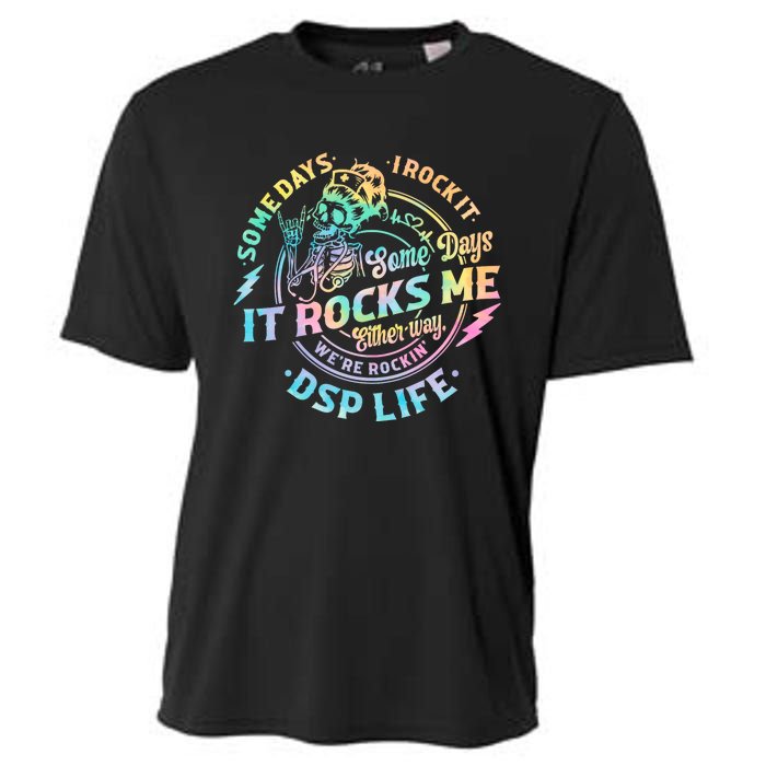 Tie Dye Some Days I Rock It Some Days It Rocks Me Dsp Life Some Days I Rock Dsp Cooling Performance Crew T-Shirt