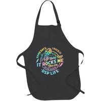 Tie Dye Some Days I Rock It Some Days It Rocks Me Dsp Life Some Days I Rock Dsp Full-Length Apron With Pockets
