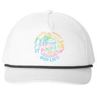 Tie Dye Some Days I Rock It Some Days It Rocks Me Dsp Life Some Days I Rock Dsp Snapback Five-Panel Rope Hat