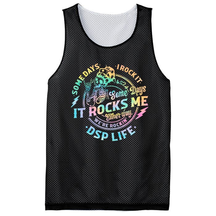 Tie Dye Some Days I Rock It Some Days It Rocks Me Dsp Life Some Days I Rock Dsp Mesh Reversible Basketball Jersey Tank