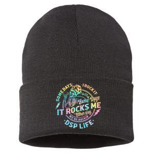 Tie Dye Some Days I Rock It Some Days It Rocks Me Dsp Life Some Days I Rock Dsp Sustainable Knit Beanie