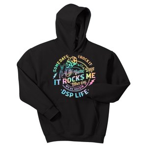 Tie Dye Some Days I Rock It Some Days It Rocks Me Dsp Life Some Days I Rock Dsp Kids Hoodie