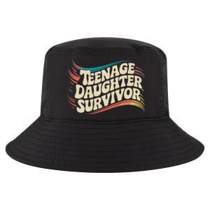 Teenage Daughter Survivor Fathers Day Dad Joke Cool Comfort Performance Bucket Hat