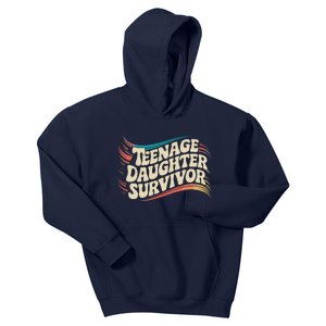 Teenage Daughter Survivor Fathers Day Dad Joke Kids Hoodie