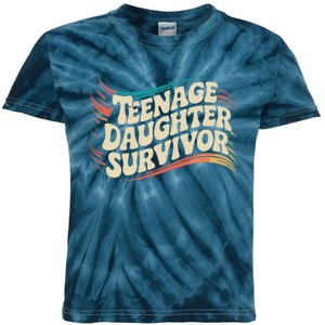 Teenage Daughter Survivor Fathers Day Dad Joke Kids Tie-Dye T-Shirt