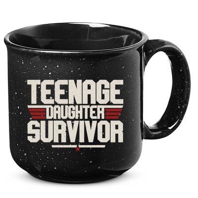 Teenage Daughter Survivor Funny Parent Gift 15oz Campfire Ceramic Mug