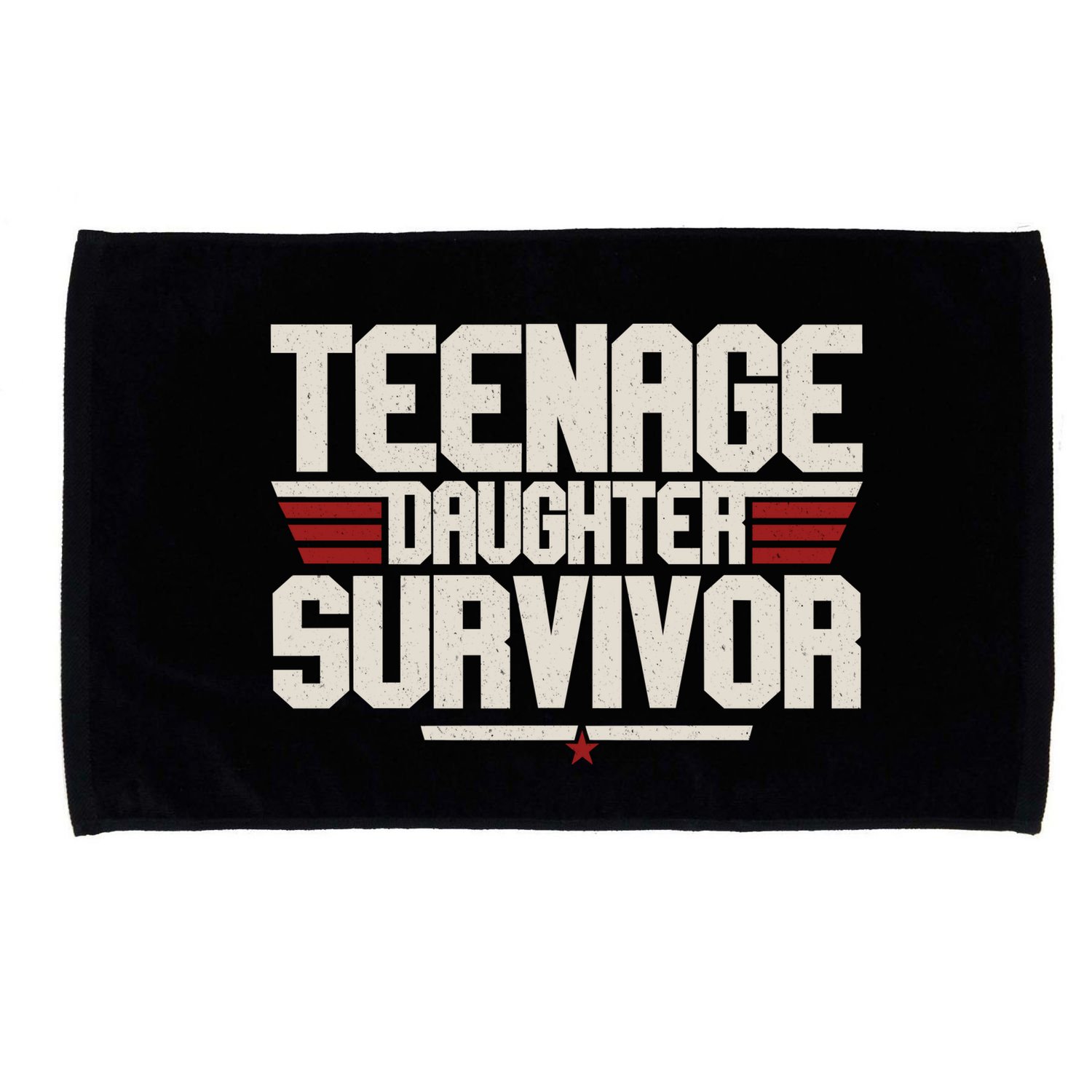 Teenage Daughter Survivor Funny Parent Gift Microfiber Hand Towel