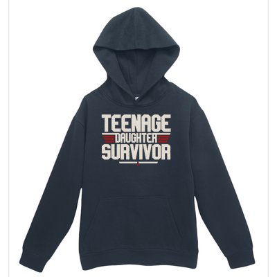 Teenage Daughter Survivor Funny Parent Gift Urban Pullover Hoodie