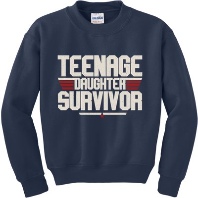 Teenage Daughter Survivor Funny Parent Gift Kids Sweatshirt