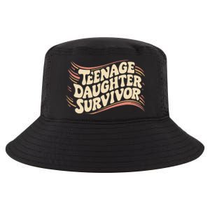 Teenage Daughter Survivor Fathers Day Dad Joke Cool Comfort Performance Bucket Hat