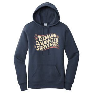 Teenage Daughter Survivor Fathers Day Dad Joke Women's Pullover Hoodie