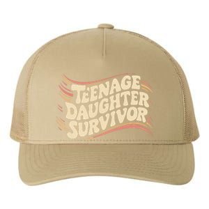 Teenage Daughter Survivor Fathers Day Dad Joke Yupoong Adult 5-Panel Trucker Hat