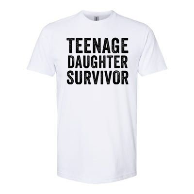 Teenage Daughter Survivor Funny Parent Popular Parenting Quote Softstyle CVC T-Shirt