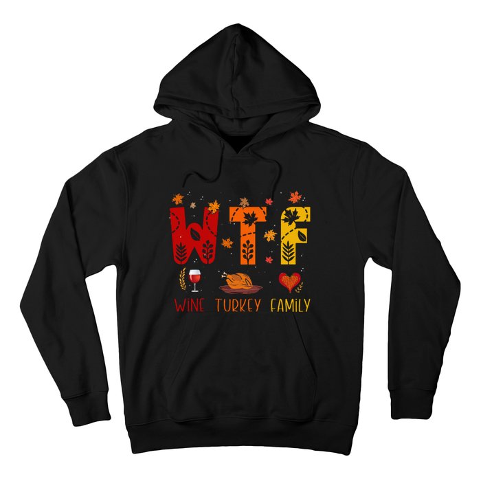 Turkey Day Shenanigans Hilarious Thanksgiving Wine Hoodie