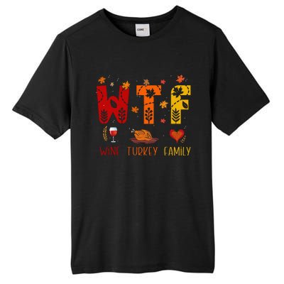 Turkey Day Shenanigans Hilarious Thanksgiving Wine Tall Fusion ChromaSoft Performance T-Shirt