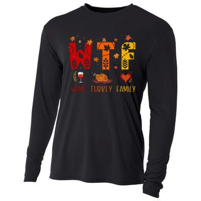 Turkey Day Shenanigans Hilarious Thanksgiving Wine Cooling Performance Long Sleeve Crew