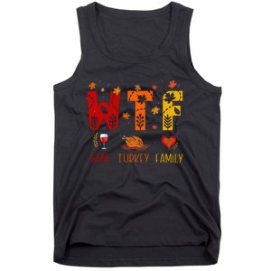 Turkey Day Shenanigans Hilarious Thanksgiving Wine Tank Top