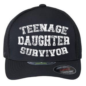 Teenage Daughter Survivor Teenager Dad Mom FatherS Day Flexfit Unipanel Trucker Cap