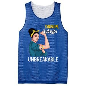 T21 Down Syndrome Awareness Warrior Unbreakable Hope Gift Mesh Reversible Basketball Jersey Tank