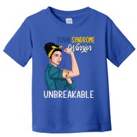 T21 Down Syndrome Awareness Warrior Unbreakable Hope Gift Toddler T-Shirt