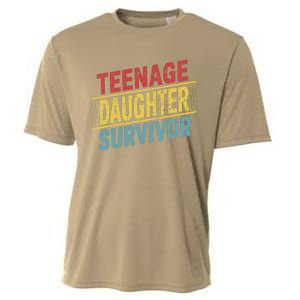 Teenage Daughter Survivor Fathers Day Dad Joke Cooling Performance Crew T-Shirt