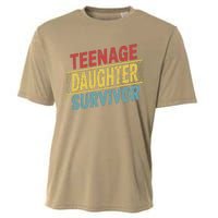 Teenage Daughter Survivor Fathers Day Dad Joke Cooling Performance Crew T-Shirt