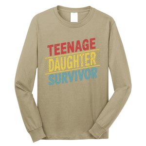 Teenage Daughter Survivor Fathers Day Dad Joke Long Sleeve Shirt