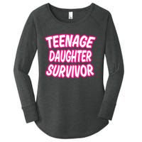 Teenage Daughter Survivor Funny Women's Perfect Tri Tunic Long Sleeve Shirt