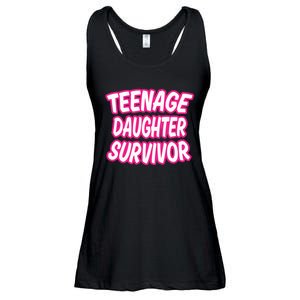 Teenage Daughter Survivor Funny Ladies Essential Flowy Tank