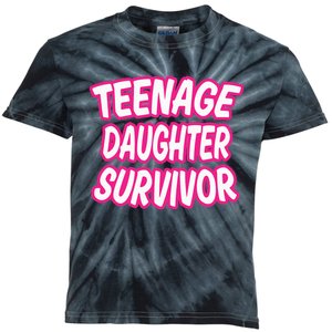 Teenage Daughter Survivor Funny Kids Tie-Dye T-Shirt