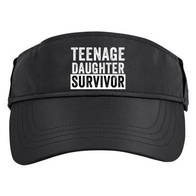 Teenage Daughter Survivor Popular Parenting Quote Funny Parent Adult Drive Performance Visor