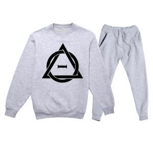 T.H.E.T.A D.E.L.T.A Symbol Therianthropy Therian Therian Symbol Premium Crewneck Sweatsuit Set