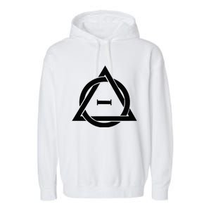 T.H.E.T.A D.E.L.T.A Symbol Therianthropy Therian Therian Symbol Garment-Dyed Fleece Hoodie