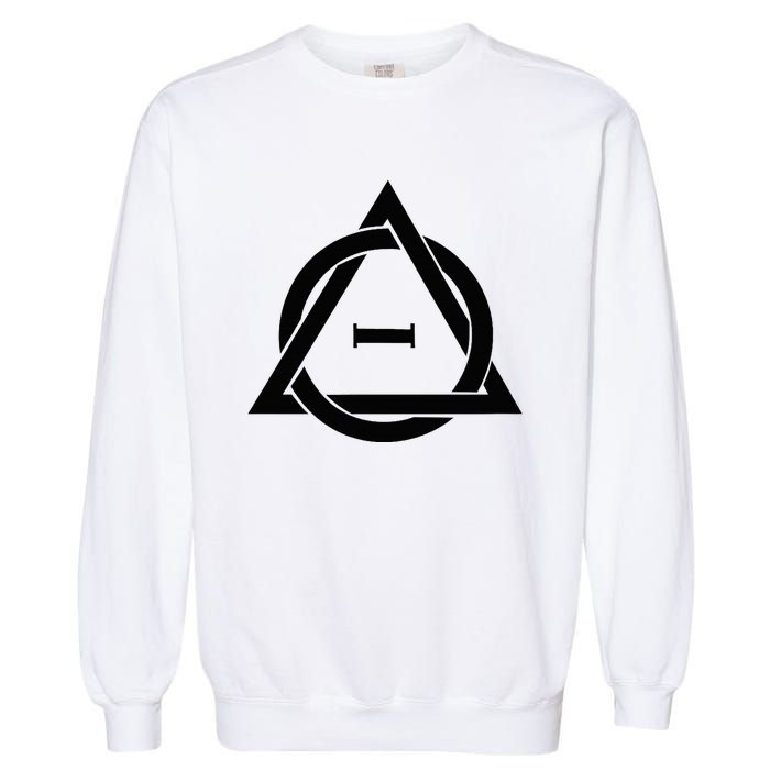 T.H.E.T.A D.E.L.T.A Symbol Therianthropy Therian Therian Symbol Garment-Dyed Sweatshirt