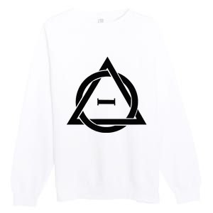 T.H.E.T.A D.E.L.T.A Symbol Therianthropy Therian Therian Symbol Premium Crewneck Sweatshirt