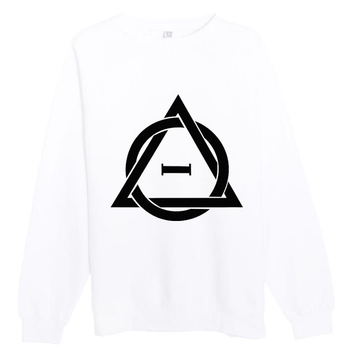 T.H.E.T.A D.E.L.T.A Symbol Therianthropy Therian Therian Symbol Premium Crewneck Sweatshirt