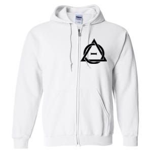 T.H.E.T.A D.E.L.T.A Symbol Therianthropy Therian Therian Symbol Full Zip Hoodie