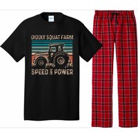 Tractor Diddly Squat Farm Speed And Power Fathers Day Tractor Dad Pajama Set