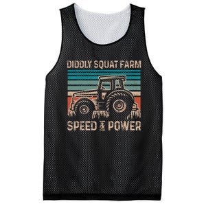 Tractor Diddly Squat Farm Speed And Power Fathers Day Tractor Dad Mesh Reversible Basketball Jersey Tank