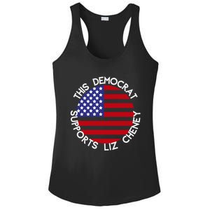 This Democrat Supports Liz Cheney Republican Trendy Gift Ladies PosiCharge Competitor Racerback Tank