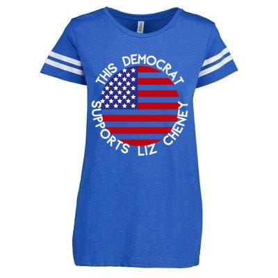 This Democrat Supports Liz Cheney Republican Trendy Gift Enza Ladies Jersey Football T-Shirt