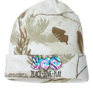 Tie Dye Softball For Teen Girls Peace Love Play Softball Gift Kati Licensed 12" Camo Beanie