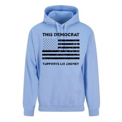 This Democrat Supports Liz Cheney Gift Unisex Surf Hoodie