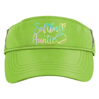 Tie Dye Softball Auntie Pocket Softball Auntie Game Day Cool Gift Adult Drive Performance Visor