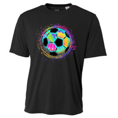 Tie Dye Soccer Ball For All Soccer Lovers Cooling Performance Crew T-Shirt